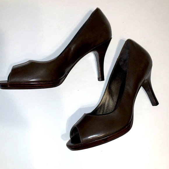 Cole Haan Nike Air Brown Heels - Picture 3 of 7